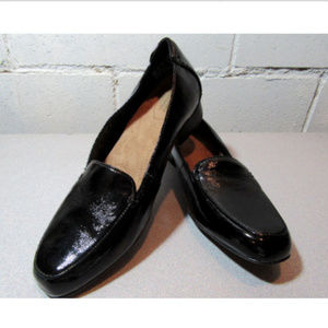 Clarks Artisan Black Patient Leather Loafers